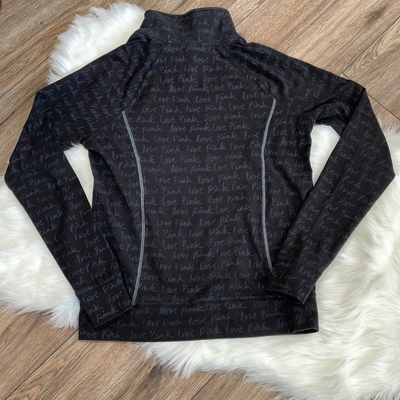 Victoria’s Secret Pink Yoga 1/2 Zip Long Sleeve Pullover Size Small - Picture 6 of 6